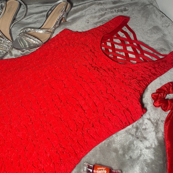 Mini Red Dress - Picture 3 of 3